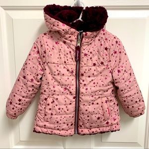London Fog toddler girl reversible coat